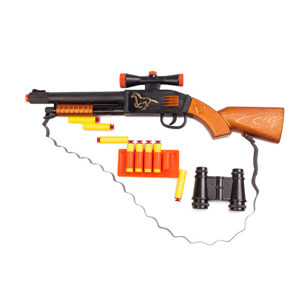 Игрушечный дробовик "Tosan"  Golden Gun 925GG с мягкими пулями