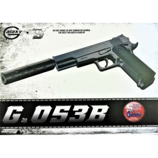 Дитячий пістолет "Colt 1911 з глушником" Galaxy G053B Пластиковий