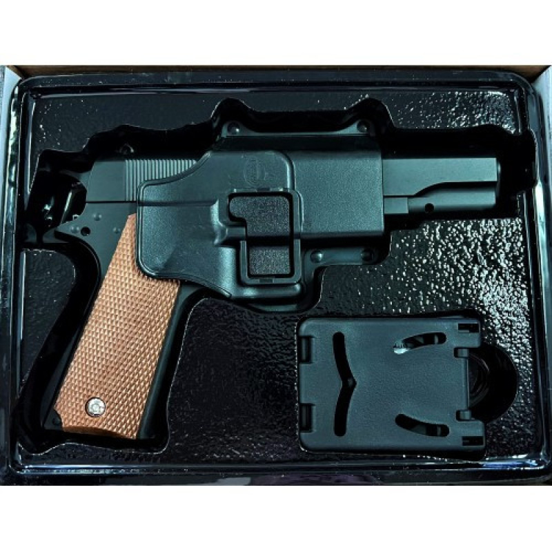 Дитячий пістолет "Colt M1911 Classic" Galaxy G13+ Метал-пластик з кобурою чорний