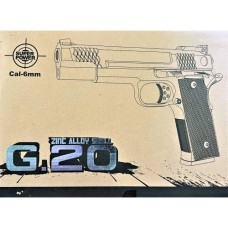 Страйкбольний пістолет "Браунінг Browning HP" Galaxy G20 метал чорний