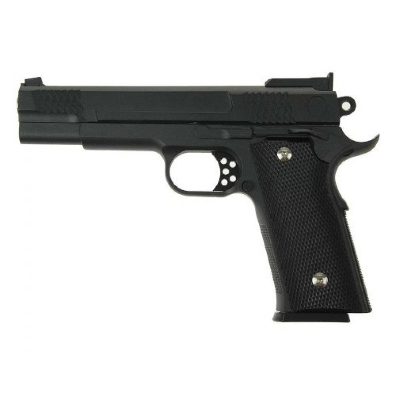 Страйкбольний пістолет "Браунінг Browning HP" Galaxy G20 метал чорний