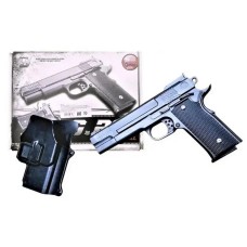 Дитячий пістолет на кульках "Браунінг (Browning HP)" Galaxy G20+ чорний з кобурою