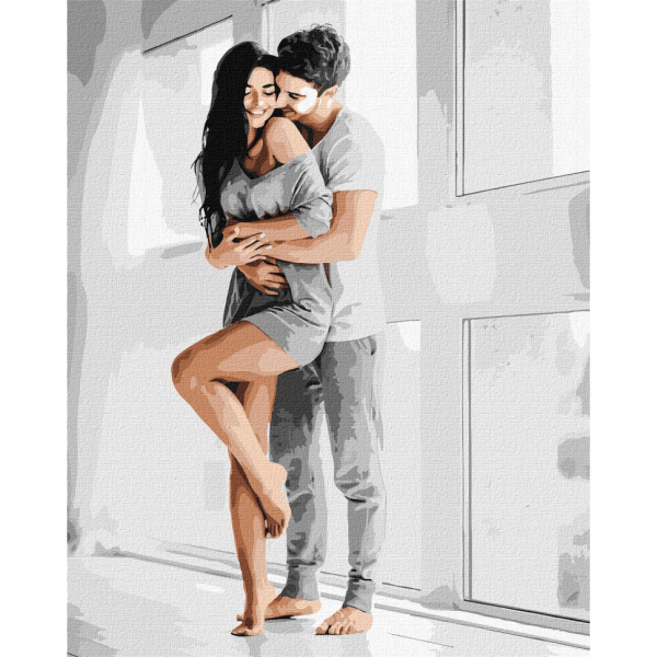 Картина по номерам "Чувствительные объятия" Идейка KHO8515 40х50 см