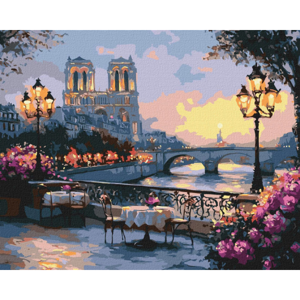 Картина по номерам "Французский пейзаж" Идейка KHO2905 40х50 см