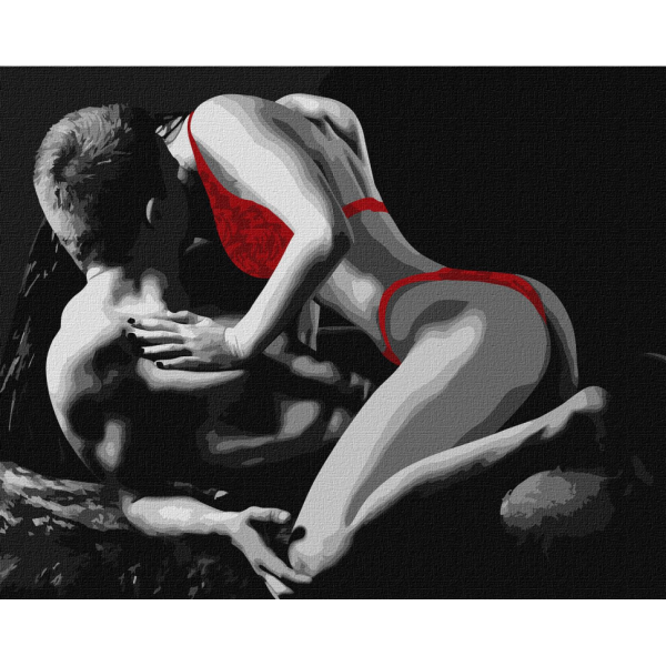 Картина по номерам "Красный соблазн" Идейка KHO8519 40х50 см