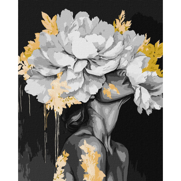 Картина по номерам "Пробуждение красоты" Идейка KHO8511 40х50 см, с красками металлик