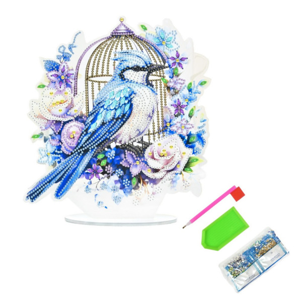 Набор для творчества алмазная мозаика "Свободный полет" YKLZ15277 на подставке 25х25 см