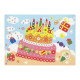 Детская мозаика по номерам "Праздничный торт" 13-126-20, 5 цветов