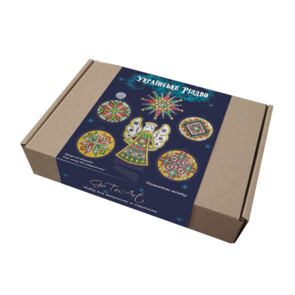 Набір зі стразами "Ukrainian Christmas" 187128, 6 фігур із пластику (187128)