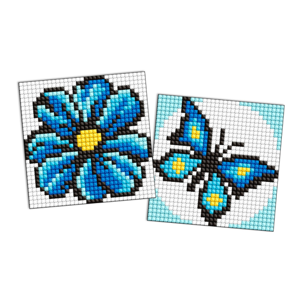 Алмазная мозаика "Синий цвет" Идейка AMG1062 9x9 см