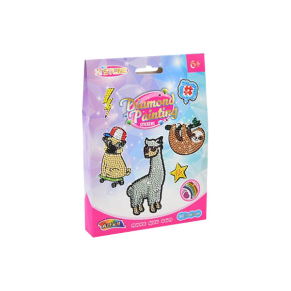 Детская алмазная мозаика "Животные" FG24030101B-5 фигурки-наклейки