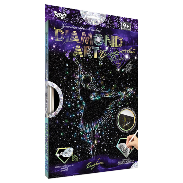 Комплект креативного творчества DAR-01 "DIAMOND ART" Балерина
