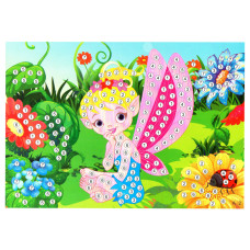 Детская мозаика по номерам "Фея" 13-127-5 разноцветные камушки