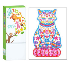 Детский набор для творчества Алмазная мозаика "Кошка" ST004