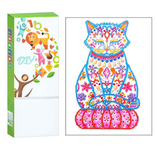 Детский набор для творчества Алмазная мозаика "Кошка" ST004