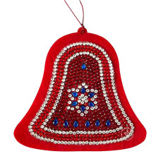 Набор для творчества со стразами "Дзеночек новогодний" 178450, 10х10 см (178450)
