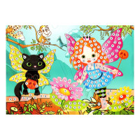 Детская мозаика по номерам "Фея 1" 13-127-8 разноцветные камушки