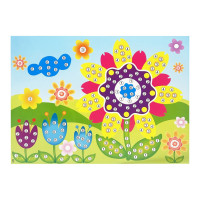Детская мозаика по номерам "Поле цветов" 13-126-19, 5 цветов