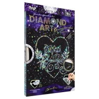 Комплект креативного творчества DAR-01 "DIAMOND ART" Совы на ветке
