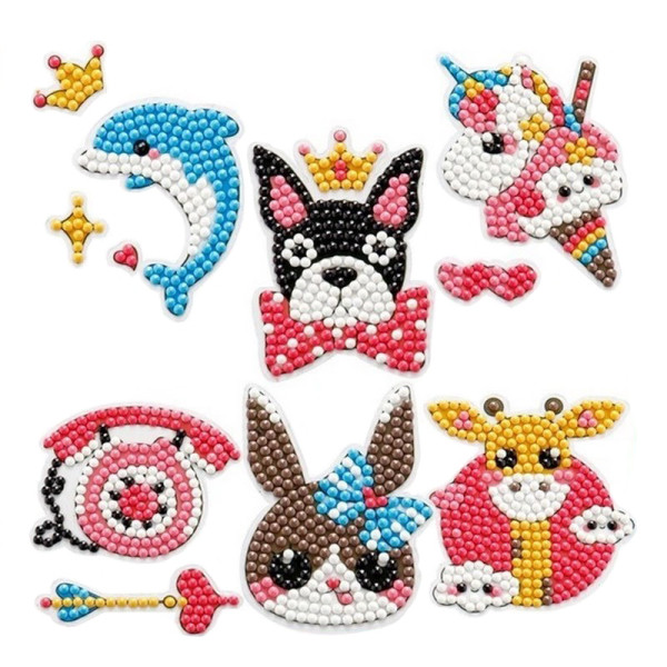 Набор брелков алмазная выкладка "Животные" ST005 с инструментами