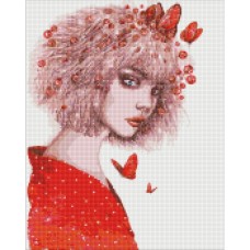 Алмазная мозаика "Поцелуй бабочек" ©lesya_nedzelska_ar Идейка AMO7419 40х50 см
