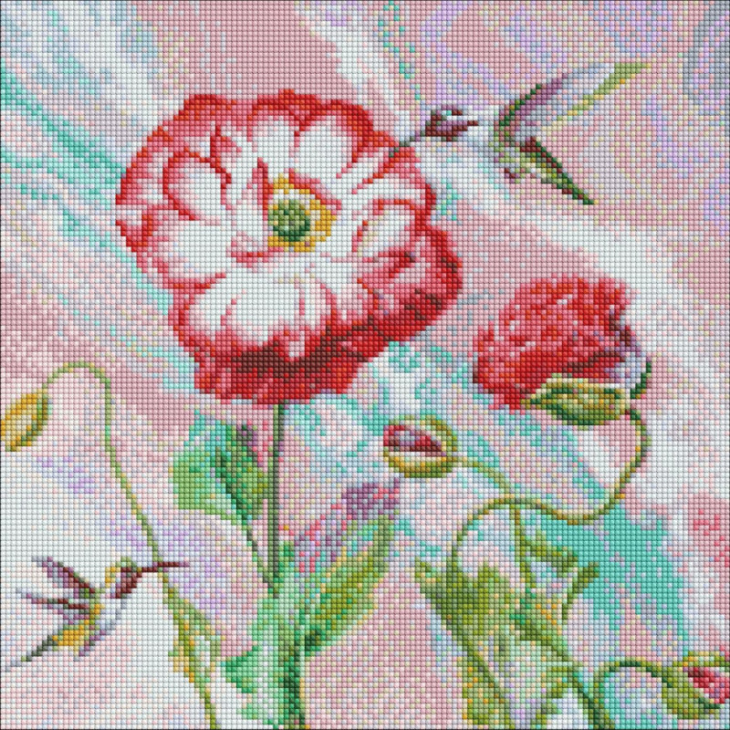 Алмазна мозаїка "Легкий етюд" ©Ira Volkova Ідейка AMO7459 40х40 см