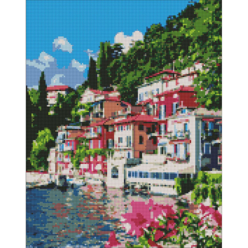 Алмазная мозаика "Волшебное озеро Комо" AMO7227 40х50 см Идейка Алмазная мозаика "Волшебное озеро Комо" AMO7227 40х50 см Идейка