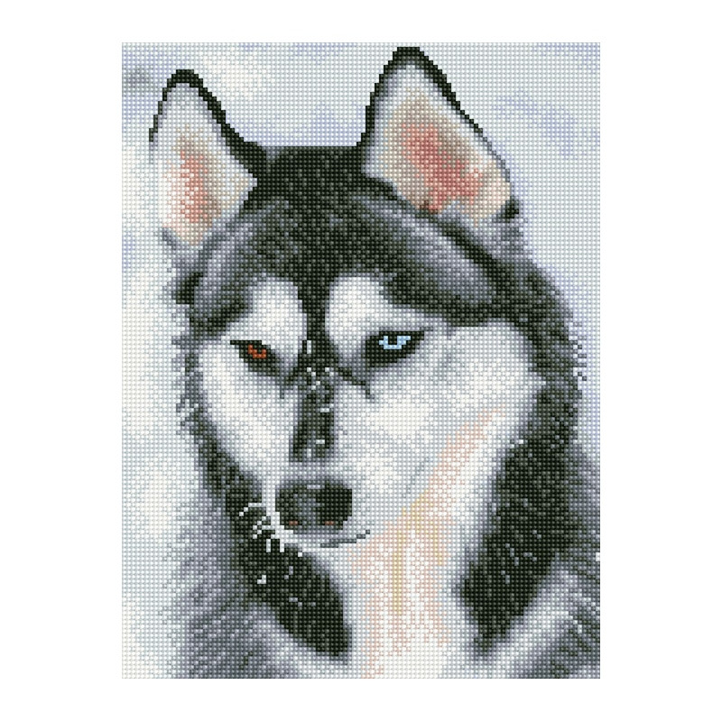 Алмазная мозаика "Грация хаски" EJ1405, 40х30 см Алмазная мозаика "Грация хаски" EJ1405, 40х30 см