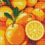 Алмазна мозаїка без підрамника "Соковитий апельсин" AMC7707 20х20 см