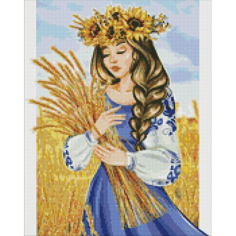 Алмазна мозаїка "Моя рідна земля" ©krizhanskaya Ідейка AMO7399 40х50 см                                                 