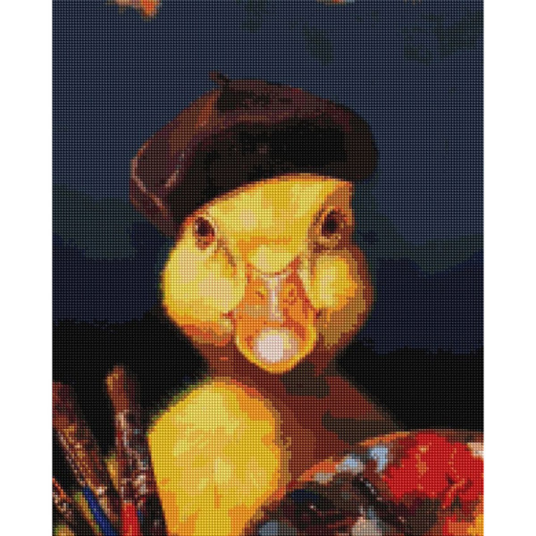Алмазна мозаїка "Художник качечка" ©Lucia Heffernan DBS1206, 40x50 см
