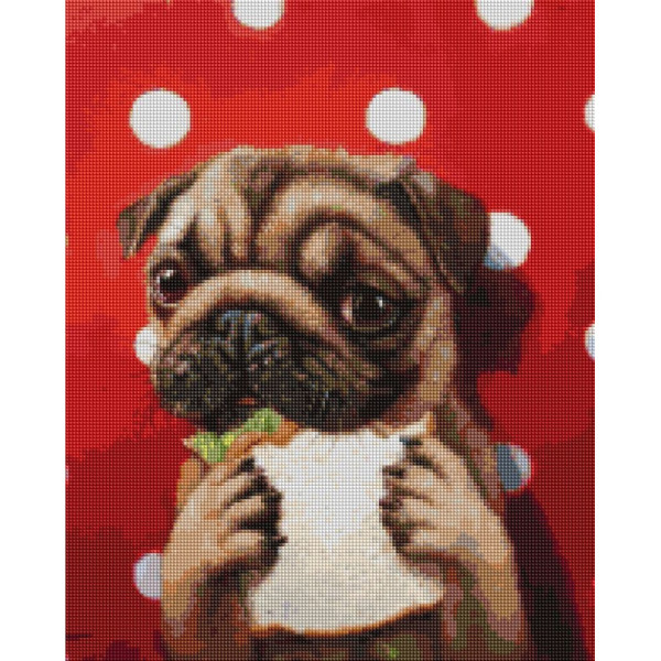 Алмазна мозаїка "Щасливий песик" ©Lucia Heffernan DBS1208, 40x50 см