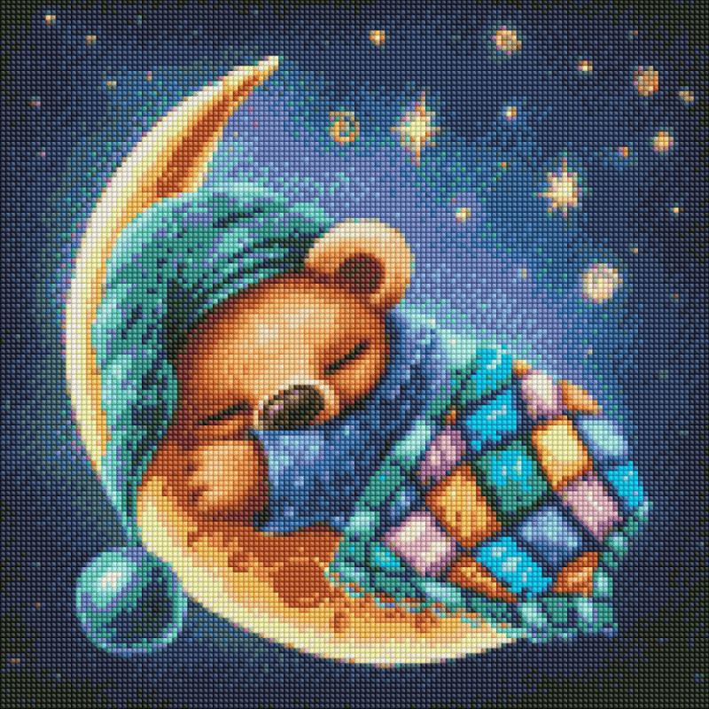 Алмазная мозаика "Уютный сон" Идейка AMO7310 40х40 см Алмазная мозаика "Уютный сон" Идейка AMO7310 40х40 см