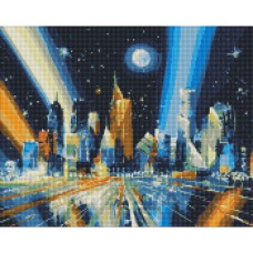 Алмазна мозаїка "Промені мегаполісу" ©Ігор Сокольський AMO7198 Ідейка 40х50 см