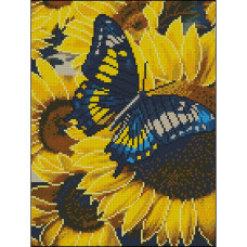 Алмазна мозаїка без підрамника "Метелик" ZAV3040-15, 30х40 см
