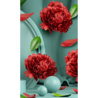 Алмазная мозаика "Очарование красного" HEG87032 30х40 см