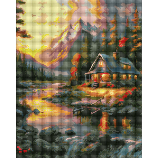 Алмазна мозаїка "Золотий захід сонця" ©art_selena_ua AMO7728, 40х50см