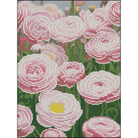 Алмазная мозаика без подрамника "Весеннее поле" ZAV3040-16, 30х40 см