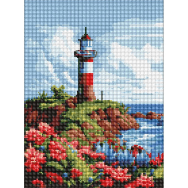 Алмазная мозаика без подрамника "Живописный край" AMC7986 30х40 см