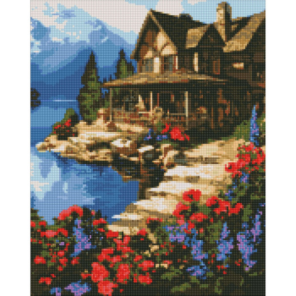 Алмазная мозаика "Домик у моря" ©art_selena_ua AMO7666 40х50 см Идейка