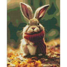 Алмазная мозаика "Маленький кролик в лесу" AMO7576 40х50 см