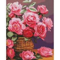 Алмазна мозаїка "Барвисті троянди" ©art_selena_ua AMO7856, 40х50см