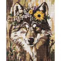 Алмазная мозаика "Красивая волчица" ©art_selena_ua AMO20042, 40х50 см