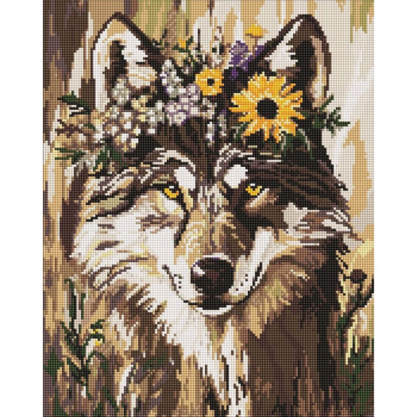 Алмазная мозаика "Красивая волчица" ©art_selena_ua AMO20042, 40х50 см