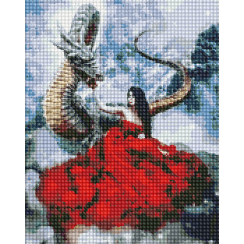 Алмазная мозаика "Мистическая встреча" Идейка AMO7252 40х50см