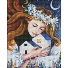 Алмазна мозаїка "Огни родного дома" ©O.Salaris Ідейка AMO7403 40х50 см