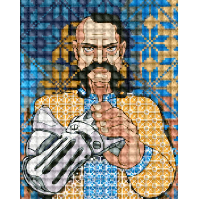 Алмазна мозаїка "Український кіборг" ©mosyakart Ідейка AMO7425 40х50 см