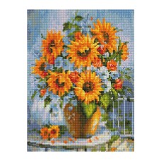 Алмазная мозаика "Букет полевых цветов" EJ1392, 40х30 см