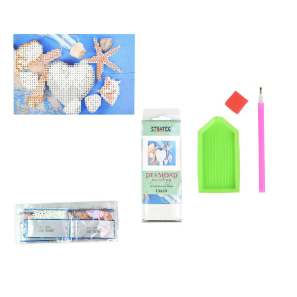 Алмазна мозаїка без підрамника "Райські підводні скарби" YAB29687, 10х15 см