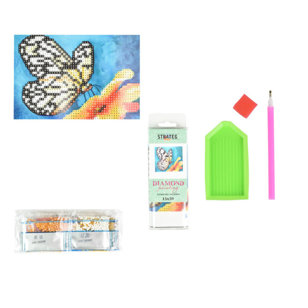 Алмазна мозаїка "Чарівний метелик" YAB28690, 10х15 см